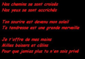 Declaration d'amour a son homme